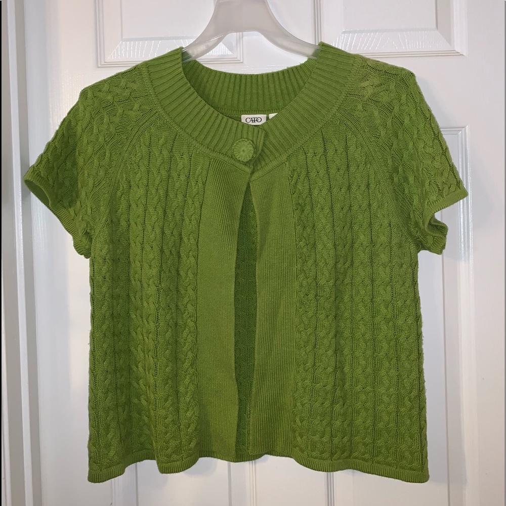 Ladies Crop Top Sweater Jacket